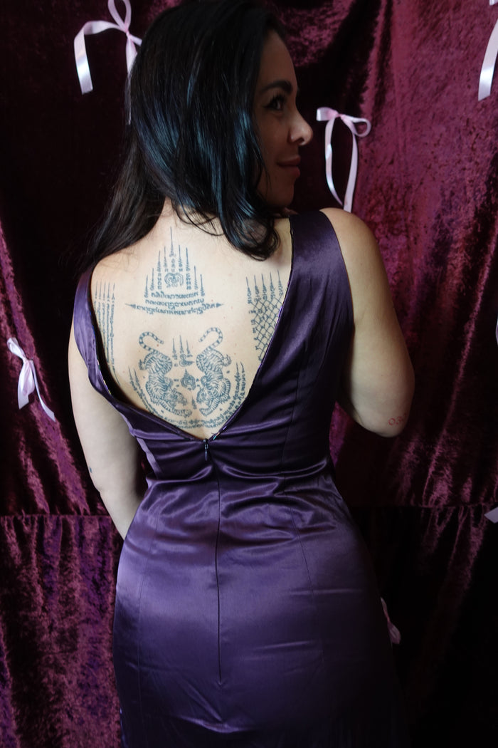 the plum dress