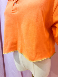 upcyling Kappa Poloshirt orange