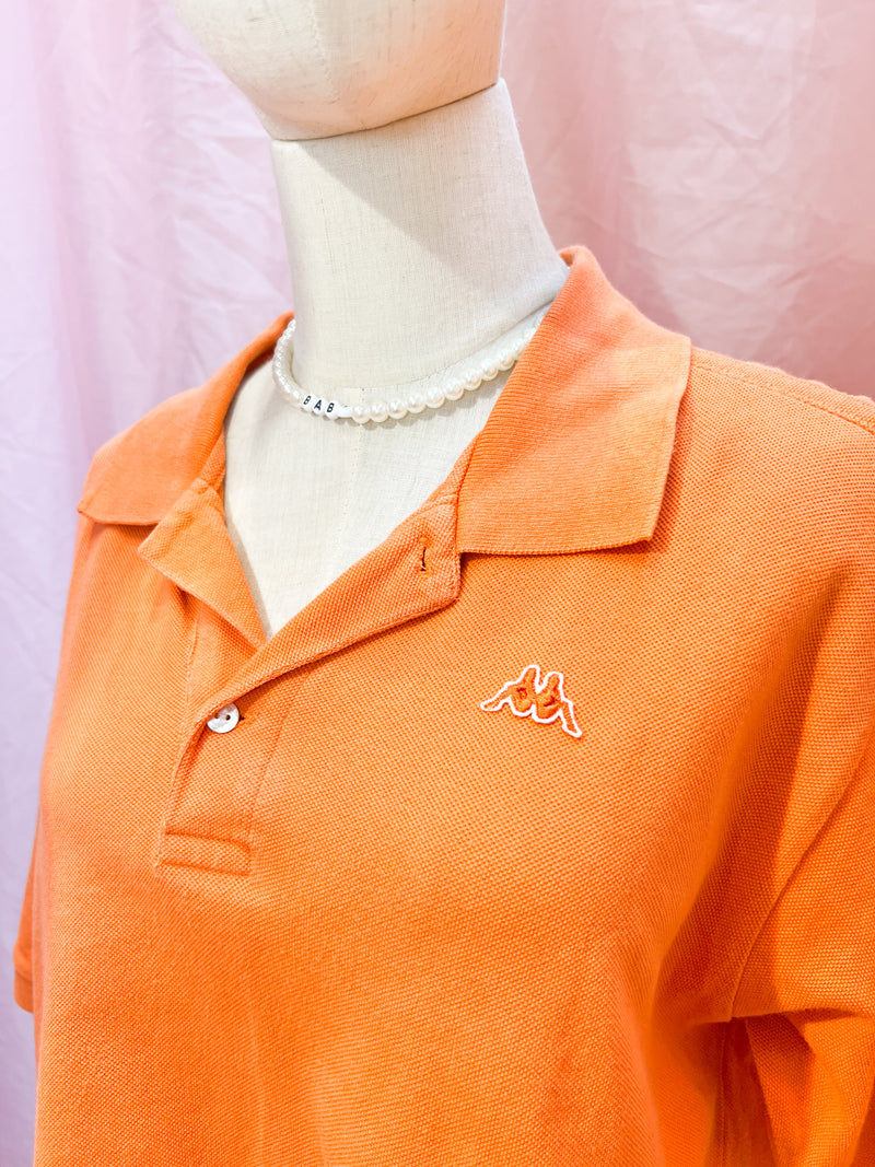 upcyling Kappa Poloshirt orange