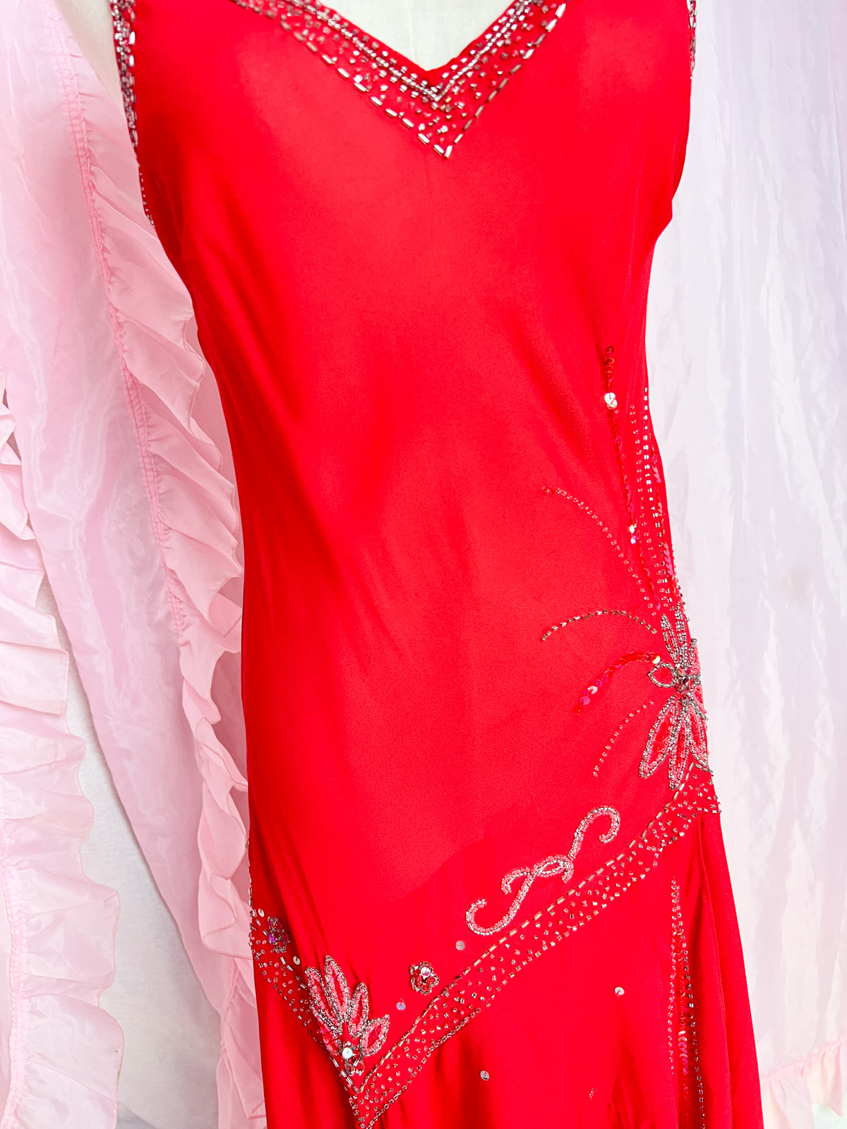 wearing my red dress