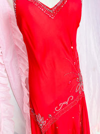 wearing my red dress