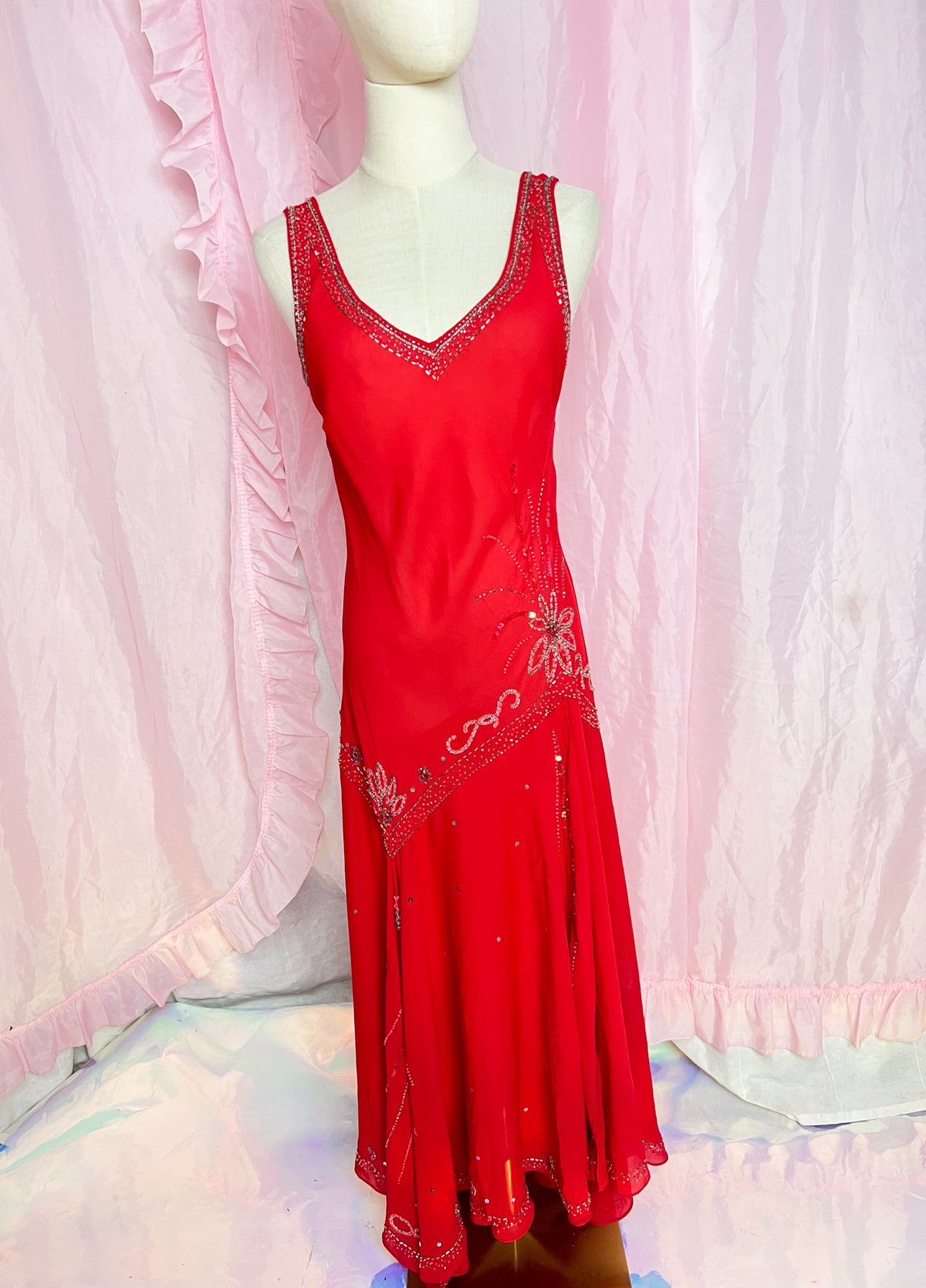 wearing my red dress