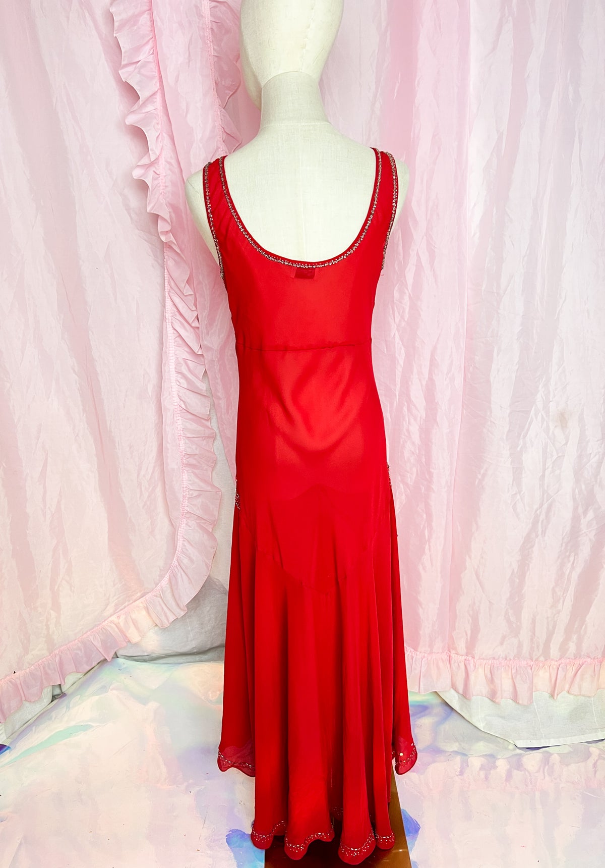 wearing my red dress