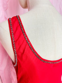 wearing my red dress