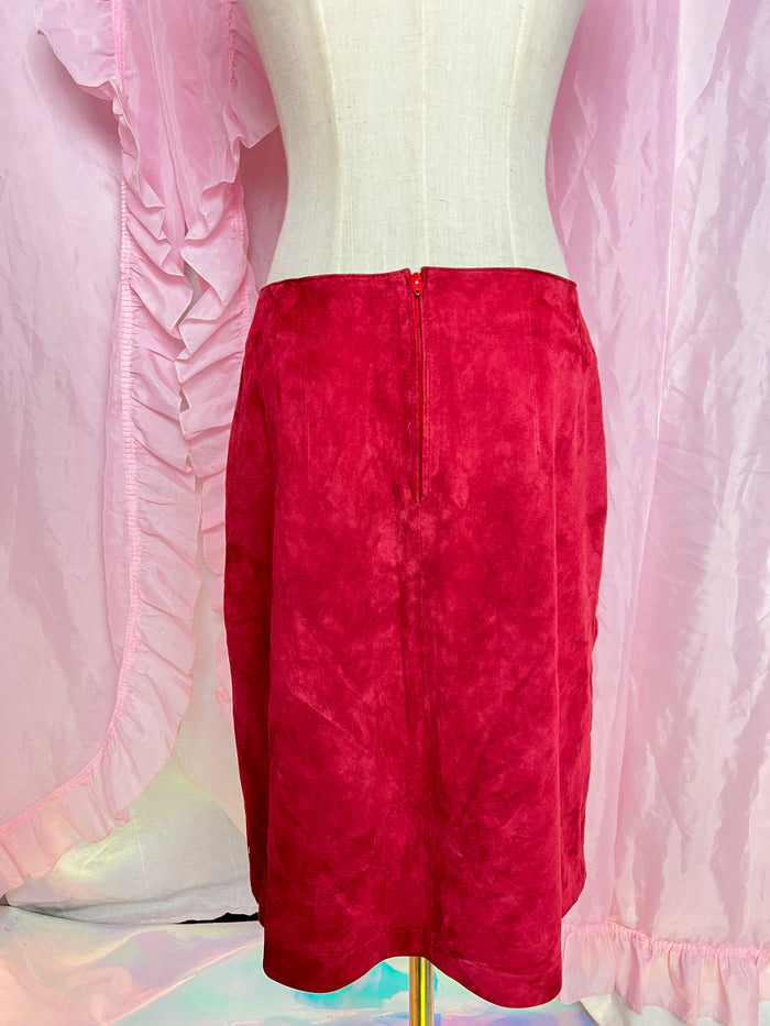 my dark red leather babe