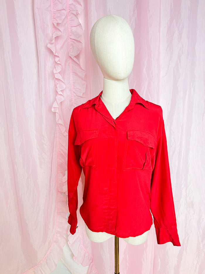 the perfect red blouse