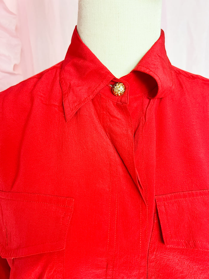 the perfect red blouse