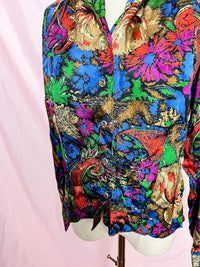 my dark flower power bluse