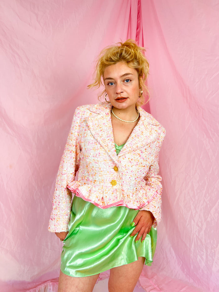 bonbon pink blazer