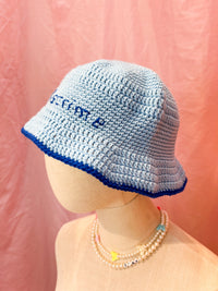 blue Gurlscrime bucket hat