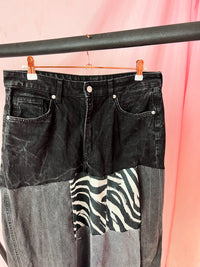 zebra upcycling skirt