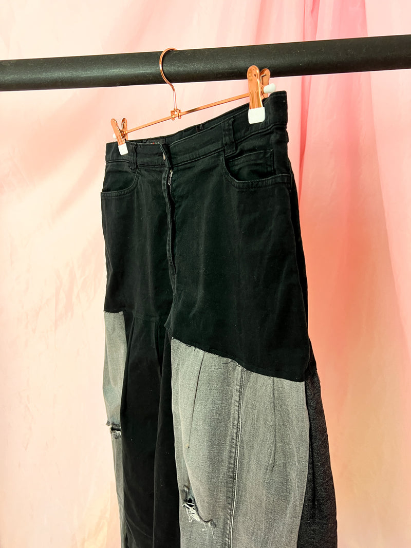 black is my happy colour upcycling skirt