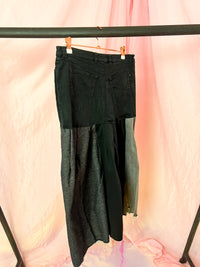 black is my happy colour upcycling skirt