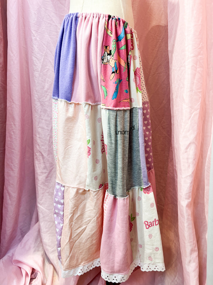 unicorns are real patchwork skirt