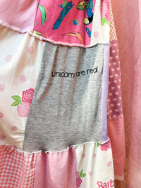 unicorns are real patchwork skirt