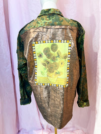  Upcycling Festival Camouflage Jacke, nachhaltig produziert in Berlin