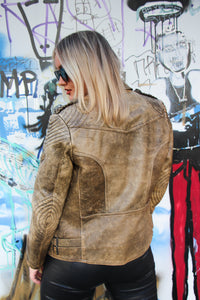 Brown Leather Vintage Babe