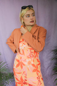 orange like a flower blazer