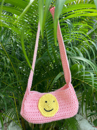 mini smiley bag pink