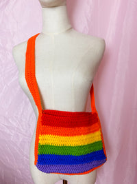 my orange pride crochet bag